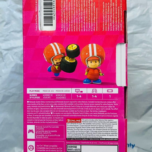 Nintendo Switch Console with Neon Blue and Red Joy-Con + Mario Kart 8 Deluxe - Picture 5 of 7